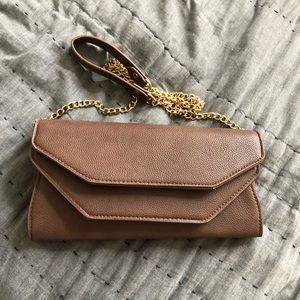 Brown Leather Crossbody Purse- NEVER WORN